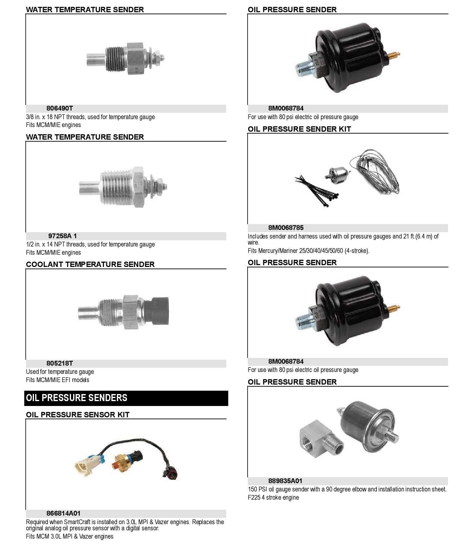 SENSOR KIT, OIL