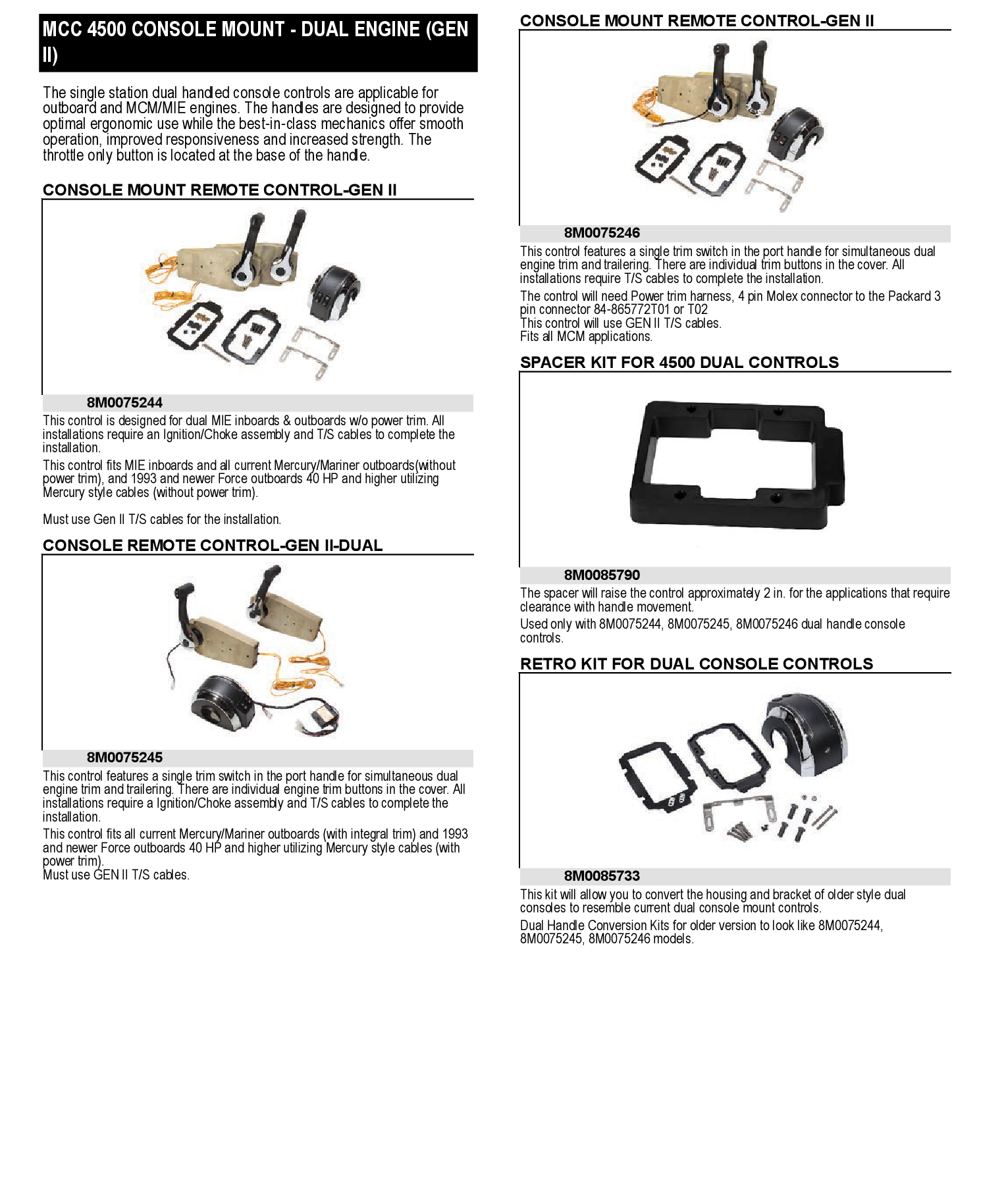 SPACER KIT-R/C DL