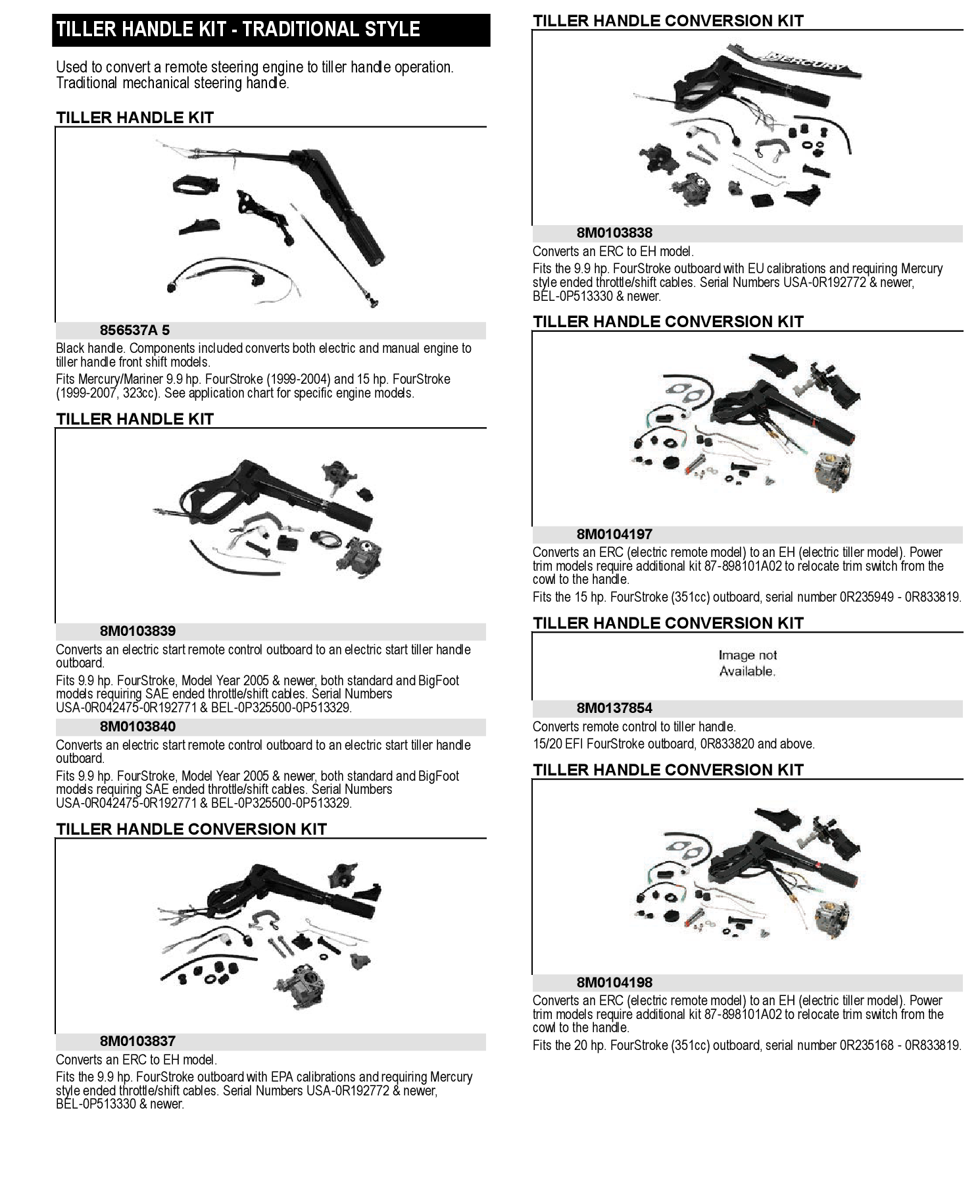 CONV. KIT-TILLER