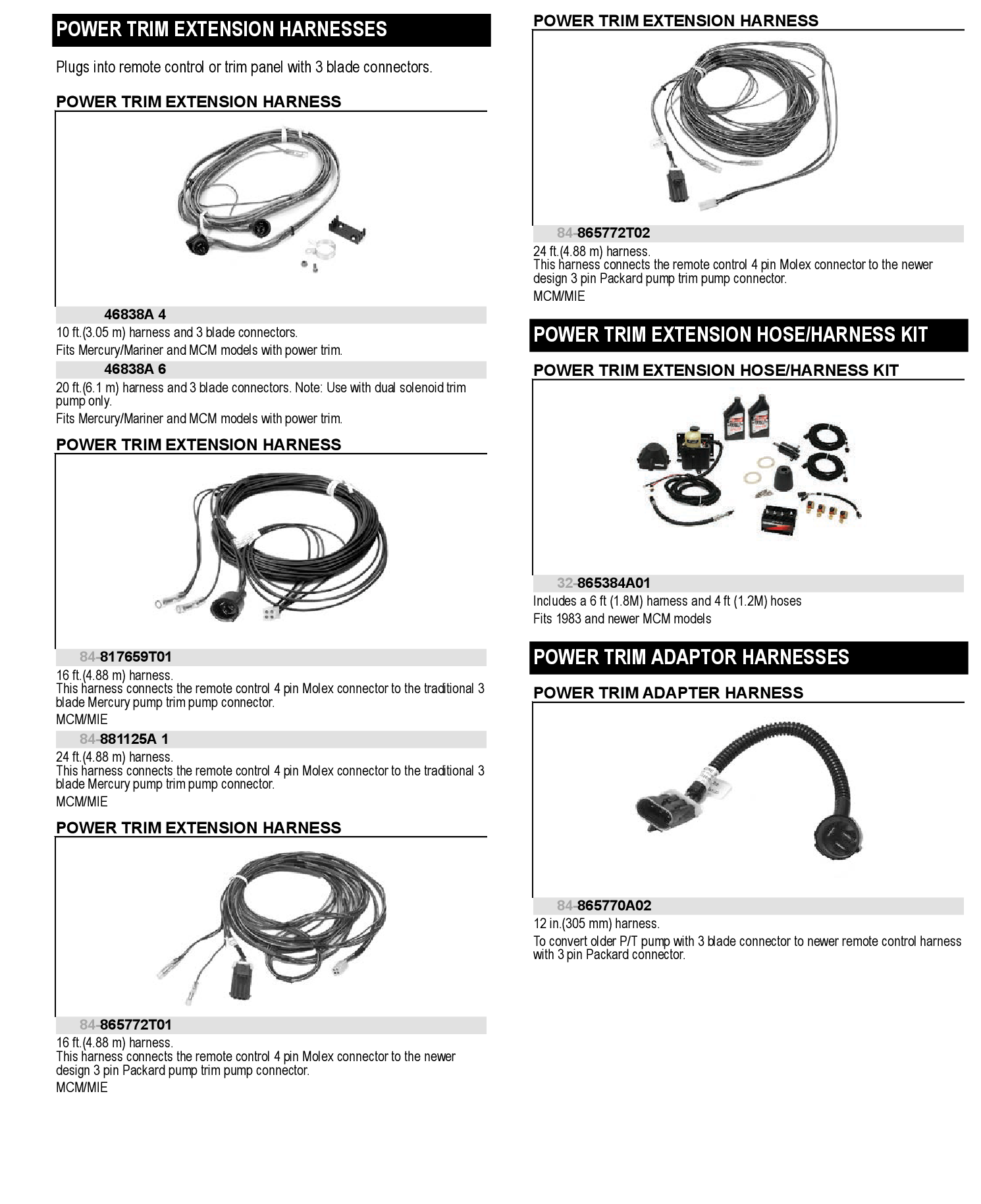 HARNESS TRIM PUMP