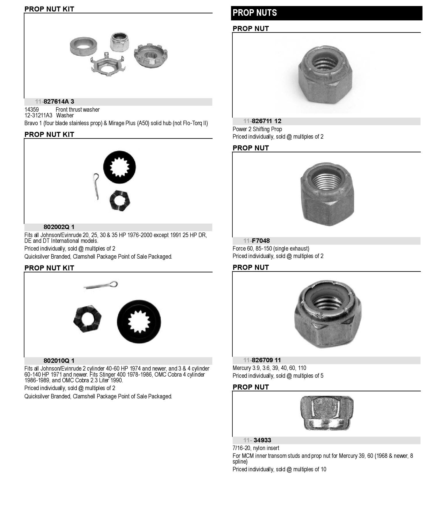 NUT KIT PROP (RED)