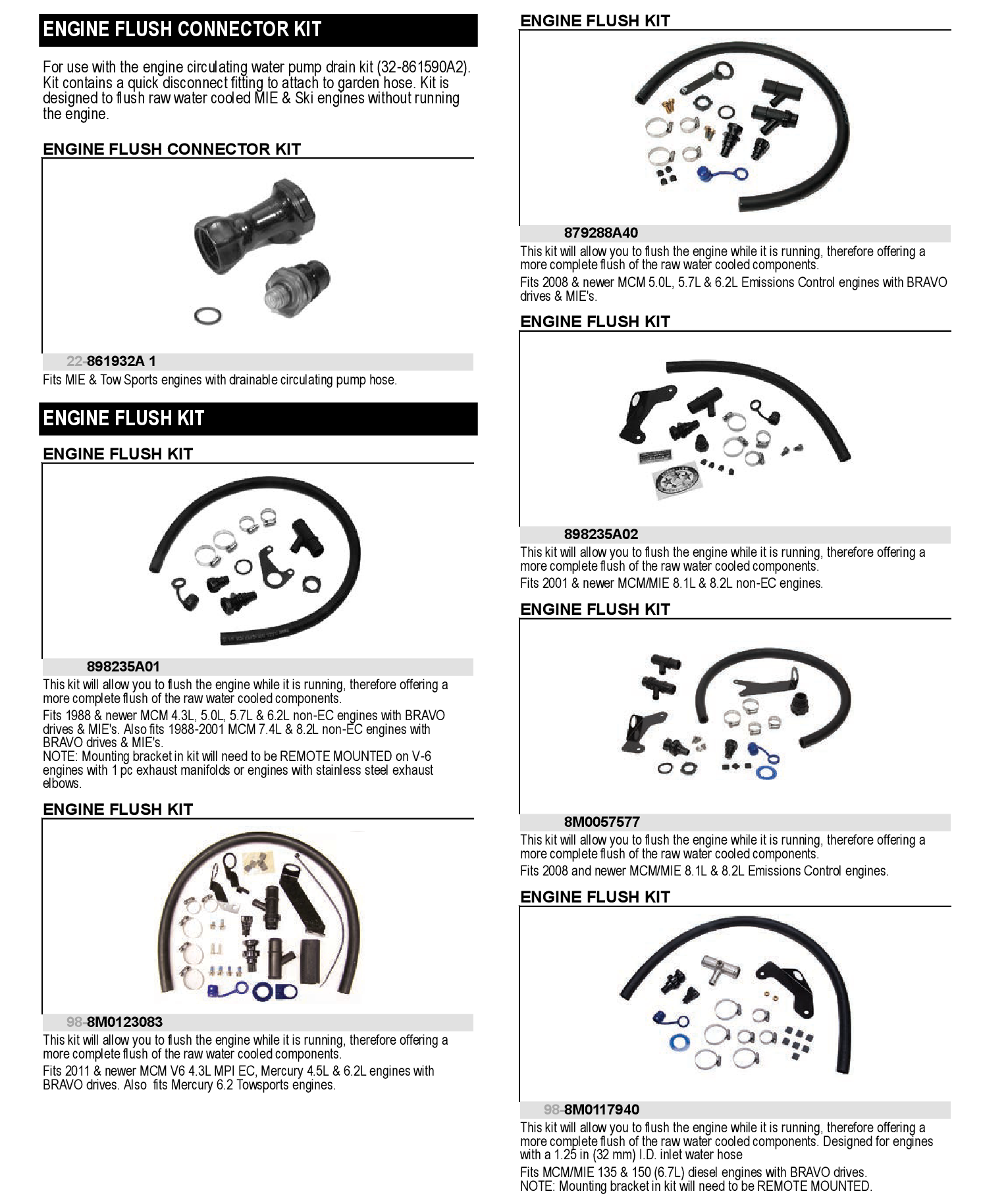 FLUSH KIT - MCM