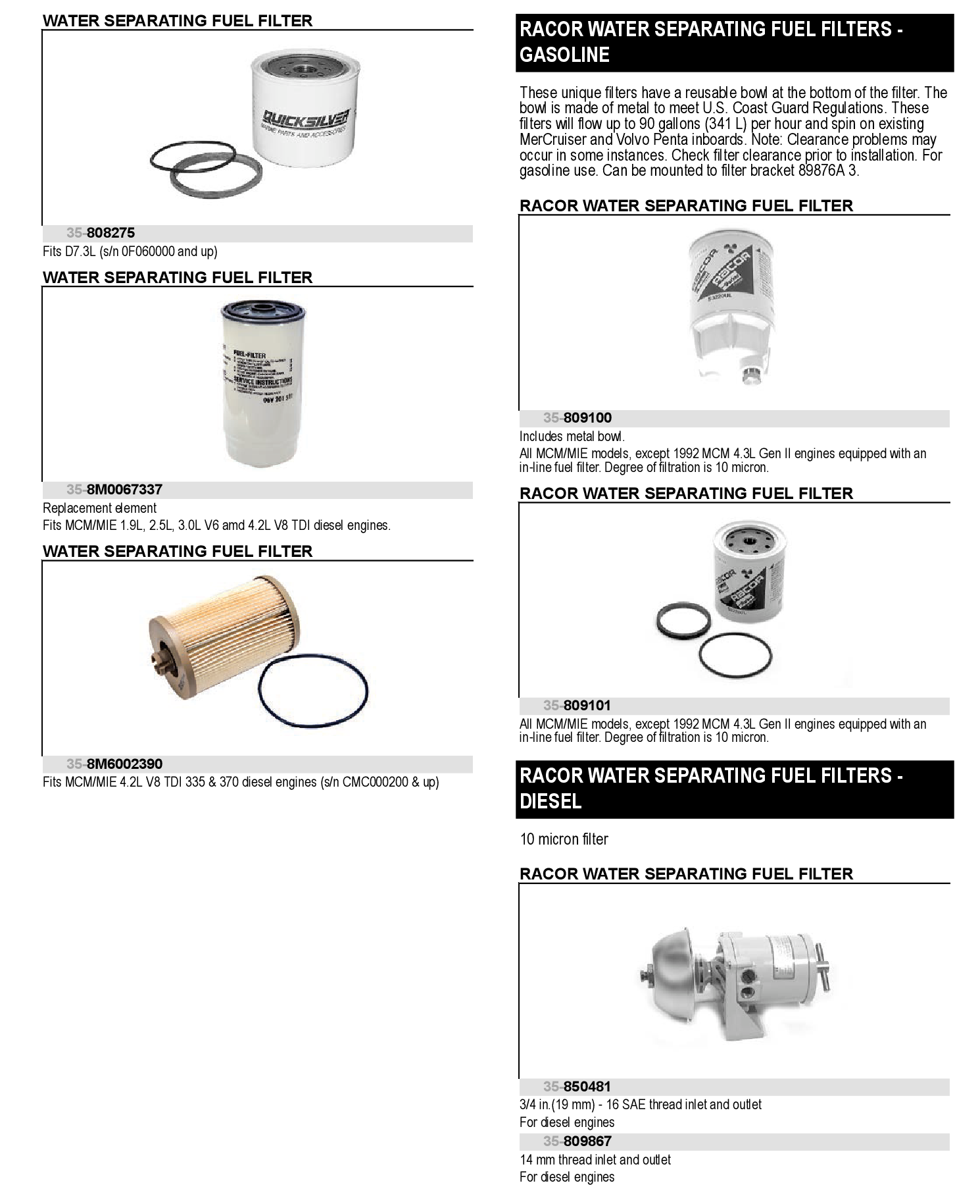 DIESEL FILTER ASM (DNR)