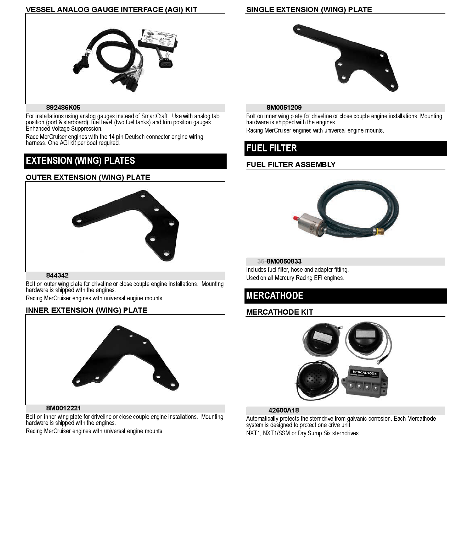 MERCATHODE KIT