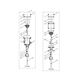 FIG 25. LED LIGHT ASSY