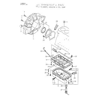 FIG 40. FLYWHEEL HOUSING & OIL SUMP