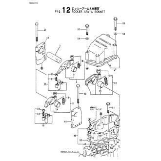 FIG 12. ROCKER ARM & BONNET