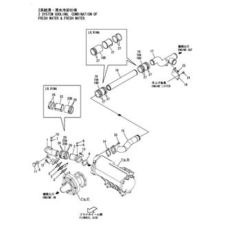 FIG 68. C.S.W.PIPE(L.C.W.PUMP-AIR COOLER-ENGINE OUT)