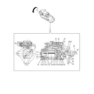 FIG 77. (45A)STARTER MOTOR INNER PARTS(FLOAT TYPE)