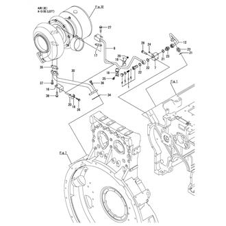 FIG 57. L.O.PIPE(TURBOCHAGER:A-SIDE)