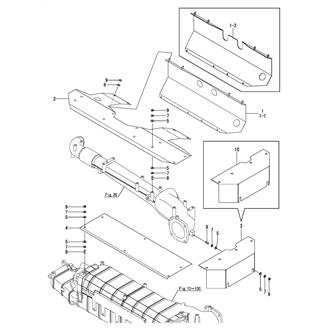 FIG 16. HEAT-PROOF PLATE(VERTICAL EXHAUST)(WITHOUT INSTRUMENT PANEL)