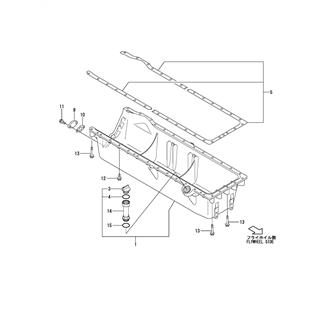 FIG 82. (3A)OIL SUMP(DIPSTICK BOTH SIDES EQUIPMENT)(WITHOUT WING PUMP SPEC.)