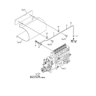 FIG 90. FUEL OVERFLOW PIPE(FUEL INJECTION PUMP)