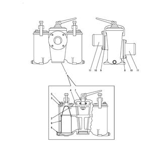 FIG 62. SEA WATER STRAINER(DUPLEX)