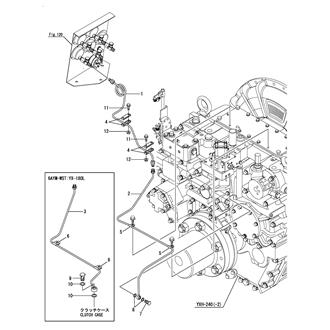 FIG 123. PRESSUER GAUGE PIPE(CLUTCH LUB.OIL)