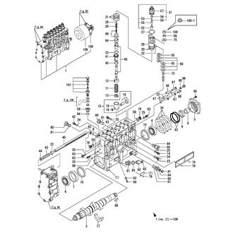 FIG 90. FUEL INJECTION PUMP(B-BANK)(ELECTRONIC GOVERNOR SPEC.)