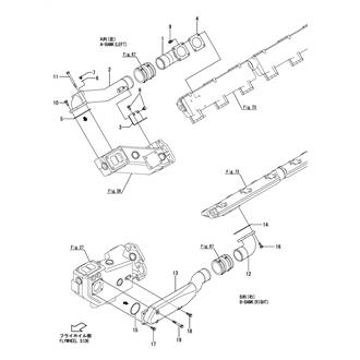 FIG 75. COOLING PIPE(FRESH WATER)(HEAD - EXHAUST CONNECT PIPE)