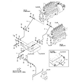 FIG 114. FUEL OVERFLOW PIPE(FUEL INJECTION PUMP)