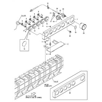 FIG 147. INSTRUMENT PANEL(ENGINE ATTACHED)