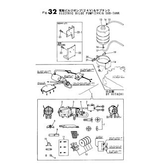 FIG 32. ELECTRIC BILGE PUMP(24V)&SUB-T