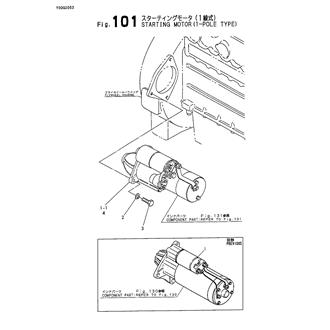 FIG 101. STARTING MOTOR(1-P0LE TYPE)