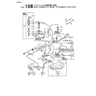 FIG 106. WIRE HARNESS & GAUGE ATTACHMEN