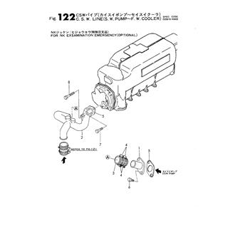 FIG 122. C.S.W.LINE(S.W.PUMP-F.W.COOLER