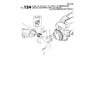 FIG 124. C.S.W.LINE(F.W.C.- L.O.COOLER)(OPTIONAL)