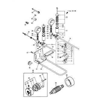 FIG 18. HYDRAULIC PUMP & PRESSURE GAUGE(OPTIONAL)(TO JUNE 1988)