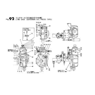 FIG 92. LINK CASE(GOVERNOR OIL PRESS TYPE SG)