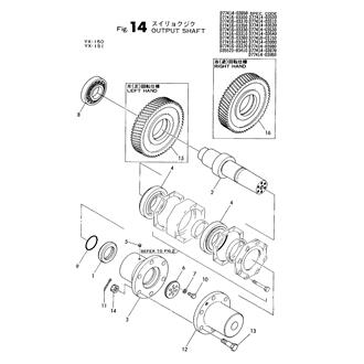 FIG 14. OUTPUT SHAFT(YX-150,YX-151)