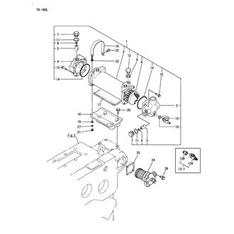 FIG 17. LUB. OIL COOLER & FILTER(YX-180L)