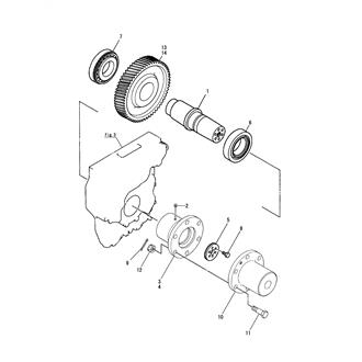 FIG 23. (7A)OUTPUT SHAFT & COUPLING(YX-120L-2)