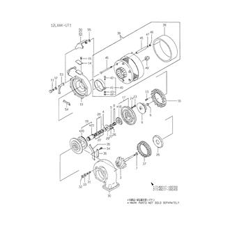 FIG 20. PARTS OF RU120A TURBOCHARGER