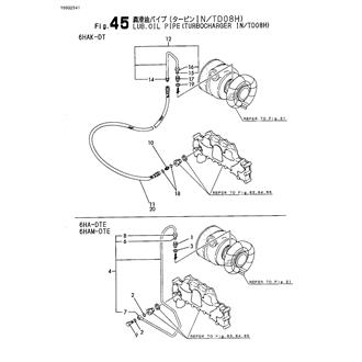 FIG 45. LUB.OIL PIPE(TURBOCHARGER IN/T