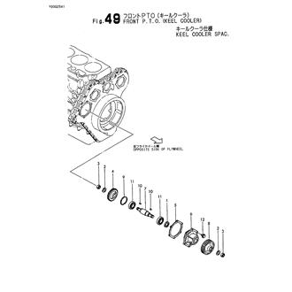 FIG 49. FRONT P.T.O.(KEEL COOLER)