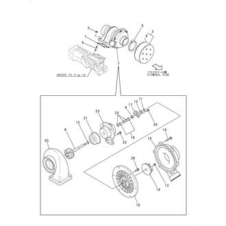 FIG 20. TURBOCHARGER(RHE62.REAR)