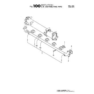 FIG 100. C.W. DISTRIBUTING PIPE