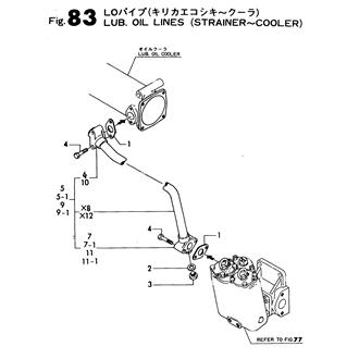 FIG 83. LUB.OIL PIPE(STRAINER-COOLER)