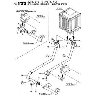 FIG 122. C.W.PIPE(COOLER-DISTRIB.PIPE)