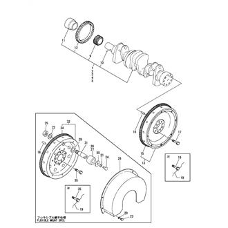 FIG 16. CRANKSHAFT & FLYWEEL