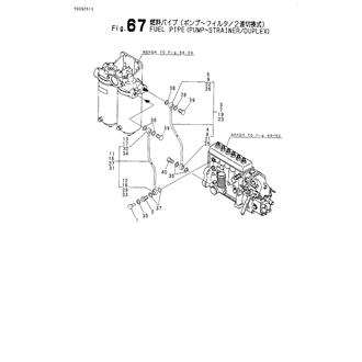 FIG 67. FUEL PIPE(PUMP - STRAINER/2-WAY