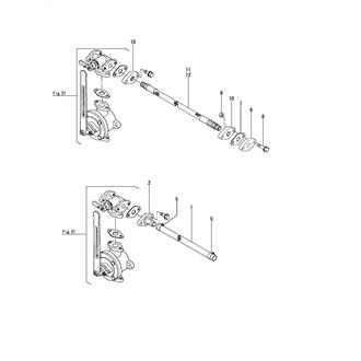 FIG 60. (21A)LUB.OIL FLEXIBLE PIPE(WING PUMP DRAIN OIL)(SHOCK ABSORBER SPEC.)