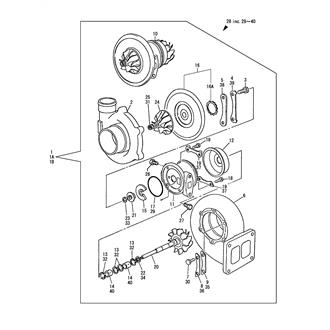 FIG 13. TURBINE(INNER PARTS)(HONEYWELL T04B)