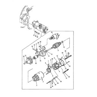 FIG 46. STARTER MOTOR(TO SEP. 1991)