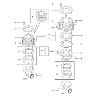 FIG 86. (13D)EXHAUST BELLOWS(DIRECT MOUNTING SPEC.)(6CHL-TN(A),HTN(A))