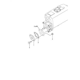 FIG 110. (33K)COOLING PIPE(SEA WATER)(EMERGENCY INLET)(DIRECT MOUNTING)(FROM NOV. 2006)