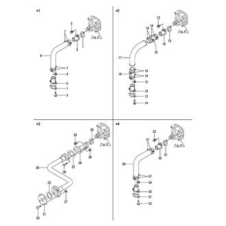 FIG 112. (33M)COOLING PIPE(SEA WATER)(EMERGENCY INLET)(SHOCK ABSORBER)(FROM NOV. 2006)