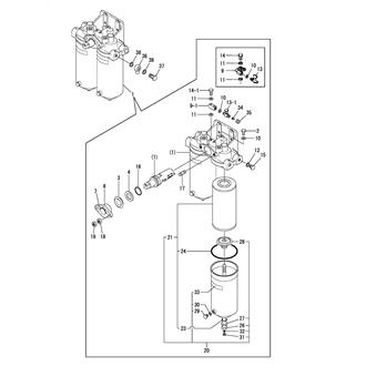 FIG 119. (40A)FUEL FILTER(WITH SELECTOR COCK)