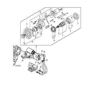 FIG 42. STARTING MOTOR(12V)(UP TO E01556)